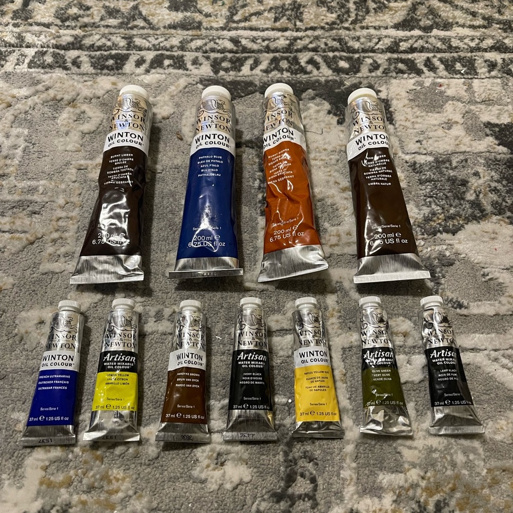 Winsor & Newton: Winton & Artisan Paint Bundle - 6.75floz and 1.25floz Tubes - Picture 4 of 7